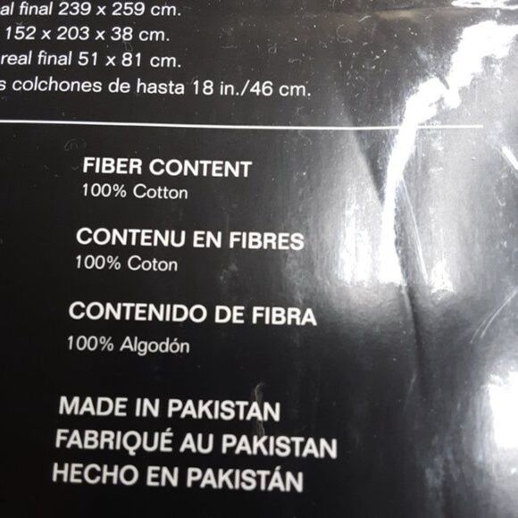 Ralph Lauren - Lauren Flannel Queen Sheet Set (4pcs) - Picture 10 of 11